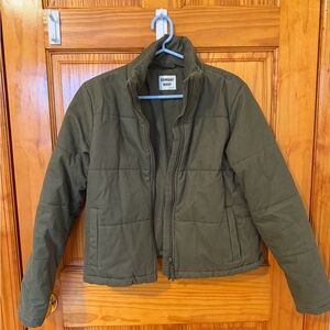 Sunday Best Olive Green Puffer Jacket